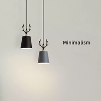 Lampe suspendue LED en fer de style nordique minimaliste moderne pour chambre et bureau, avec hauteur réglable, intensité variable, Ra80, taille moyenne, garantie de 2 ans