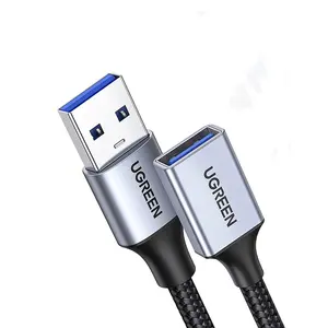 UGREEN USB Extension Cable USB Extender USB 3.0 Extension Cable Nylon Braided PC Data Cable Male to Female