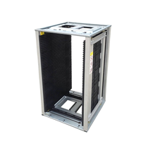 Support de stockage de cartes de circuits imprimés ESD, cadres supérieur et inférieur, en plastique noir, pour rangement de cartes SMT, en alliage d'aluminium