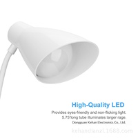 Lampe de bureau LED à clipser pour dortoir, protection des yeux, avec commande tactile, design minimaliste, chargement USB pour chambre et bureau