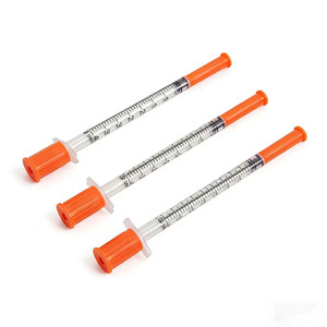 מארז מזרקי אינסולינה 1ml, 0.5ml, 0.3ml U100 עם מחט קבועה, מארז 1ml, מזרק אינסולינה 31 <span class=keywords><strong>Gauge</strong></span> 8mm, מתאים לשימוש בבעלי חיים - Product Image 1