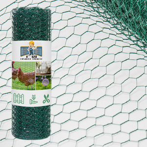 Malla de <span class=keywords><strong>Alambre</strong></span> Hexagonal de Doble Torsión Recubierta de PVC Galvanizada para Cercas de Aves de Corral - Product Image 3