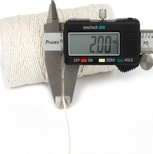 Dây Bện Bằng Cotton Dây Thừng Trang Trí Macrame Cho Nghệ Thuật & Thủ Công, Móc Treo Cây, Gói Quà, Gia Dụng - Product Image 3