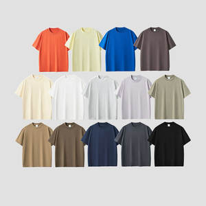 Venta al por mayor 305GSM Heavyweight 100% algodón Oversized Drop Shoulder Camisetas de hombre Unisex Estilo casual con logotipo impreso Streetwear - Product Image 6