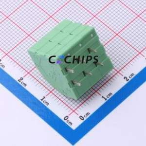 1725315 Spring Terminal Block Through hole Component (THT),P=5mm Connector ( Construction: 1x3P )( Pitch: 5mm )( Color: Green ) - Product Image 2