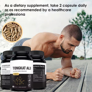 VitaHall Tongkat Ali Kapsülleri 60 Adet, Erkek Sağlığı İçin Panax <span class=keywords><strong>Ginseng</strong></span> Tozu ile - Doğal Bitkisel Takviye Yetişkin Kullanımı Gıda Sınıfı - Product Image 2