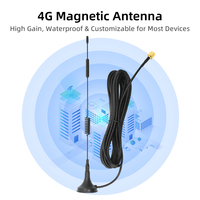 Antena Magnética 4G LTE de 10dBi de Alta Ganancia, Omnidireccional, de Banda Ancha, con Conector Roscado para Router, Compatible con Personalización OEM