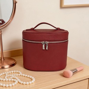 Bolsa de <span class=keywords><strong>Maquillaje</strong></span> de Viaje, Organizador de Brochas Cosméticas, Estuche para Mujer, Organizador de Artículos de Aseo de Cuero PU para Dama - Product Image 2