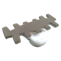 Chaîne de convoyeur flexible pour pièces automobiles, surface en velours floqué de qualité supérieure, anti-rayures, haute friction