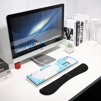 Repose-poignet pliable en mousse à mémoire de forme pour le bureau, le bureau, l'ordinateur de bureau, le clavier de jeu