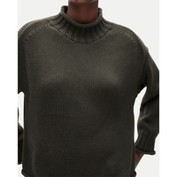 Pull en laine personnalisé pour femme, col montant, tricot pour femme, vêtements d'hiver