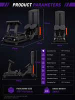 BM Commercial Fitness Studio Machine d'entraînement de force avec pile de poids pour fessiers et hanches, équipement de gym en gros