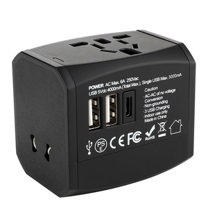 2025 Hot Wholesale Edelstahl 4A Wand-Schnell <span class=keywords><strong>adapter</strong></span> mit 2 USB EU AUS UK US-Stecker <span class=keywords><strong>Universal</strong></span> Internat ional Travel 2 Steckdosen - Product Image 1