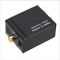 Convertidor de Audio Coaxial óptico digital a analógico, receptor de línea de Audio de señal con decodificador de potencia de amplificación 3,5