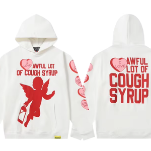 <span class=keywords><strong>Felpa</strong></span> con Cappuccio da <span class=keywords><strong>Uomo</strong></span> 'THAT'S AWFUL LOT OF COUGH SYRUP' di Alta Qualità, 100% Cotone, Abbigliamento Streetwear Pesante per <span class=keywords><strong>Uomo</strong></span> - Product Image 1