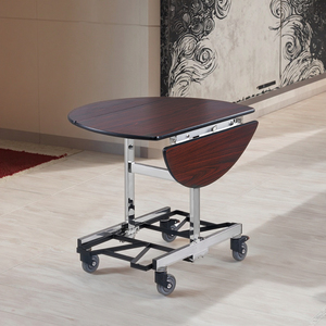 Table <span class=keywords><strong>de</strong></span> service <span class=keywords><strong>de</strong></span> <span class=keywords><strong>ménage</strong></span> d'hôtel <span class=keywords><strong>de</strong></span> service <span class=keywords><strong>de</strong></span> service d'entretien ménager <span class=keywords><strong>de</strong></span> service d'acier inoxydable <span class=keywords><strong>de</strong></span> conception à trois volets brune - Product Image 4