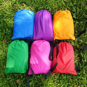 Inflatable Air <b>Sofa</b> Collapsible Oxford Material Outdoor Use Minimalist Design Portable Sleeping Bag For <b>Camping</b> Music Festival - Product Image 1