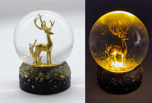 Resina personalizzata 65/80/100mm Snowball Craft souvenir Snow Globe per natale o decorazioni per la casa - Product Image 6