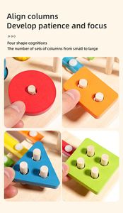 Jeu 3-en-1 en bois coloré pour enfants : Comptage, Empilage, Pêche, Xylophone, Blocs mathématiques numérotés et de formes - Product Image 5