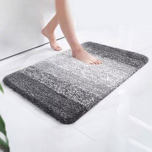 Microfiber Bathroom Rug <b>Mat</b> Non-Slip Thick and Super Absorbent <b>Bath</b> Rugs Plush Shower Carpet - Product Image 2