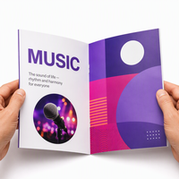 Brochure, catalogue et dépliant personnalisés en papier kraft couché avec impression offset et gaufrage, fabriqués à Jiangsu à prix abordable