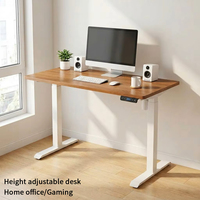 Cadre de bureau électrique réglable en hauteur à moteur unique en métal moderne UT7 avec USB pour bureau à domicile et étude