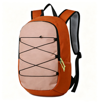 Mochila Oxford de Poliéster OME New Campus para Estudiantes, con Correas Modernas, Estilo Casual Deportivo, Ligera, 20-35L, Compartimento para Computadora, Diseño Curvo