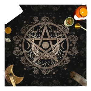 Modern Home Astrology Moon Sun Star Altar Cloth Pentagram Tarot Deck Spiritual Tapestry <b>Tablecloth</b> Divination Witchcraft - Product Image 1