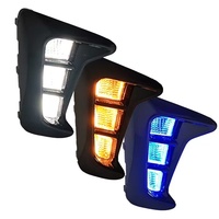 Vente en gros usine Nouveau RUIHANG 12V 25W Feu de jour LED Jaune Clignotant Relais DRL Décoration de phare antibrouillard pour PEGAS