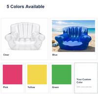 Fauteuil gonflable en PVC, siège individuel, pour plage, jardin, terrasse, loisirs en plein air, siège gonflable portable