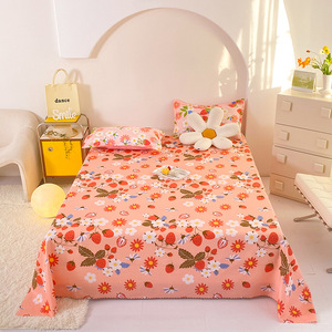 Nhà dệt siêu mềm phim hoạt hình in Khăn trải giường tấm phẳng - Product Image 1