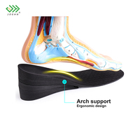 Joggn lift – chaussures plates à trois couches réglables, rehausseur de hauteur, confort sportif, hauteur Invisible, semelles intérieures