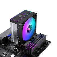 Ventilateur de refroidissement CPU LOVINGCOOL 12cm ARGB Tower 4 caloducs en cuivre Écran de température miroir Prêt à l'emploi OEM Stock disponible Intel AMD Gaming Desktop