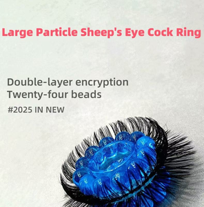 Occhio di pecora presa giocattolo del sesso capelli in Silicone blocco dello sperma anello del sesso pene anello doppio strato Anti-tiro maschio per adulti prodotti - Product Image 2