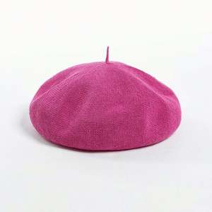 Nouvelle Arrivée 2025 – Chapeau Béret en Lin Tricoté Respirant pour Femme, Tendance Printemps-Été, Idéal pour Voyages en Plein Air, Plage et Style Décontracté, Chapeau de Soleil Type Peintre - Product Image 4