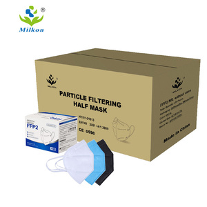 Masque facial noir Kn95 Ffp2, masque facial K95 pour adultes, <span class=keywords><strong>masques</strong></span> jetables 5 plis, masque Kn95 - Product Image 1