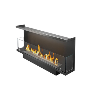 Chimenea Inteligente de Interior con Forma de C de 60 Pulgadas, Chimenea de 3 Lados con Fuego Real, Calentador Debajo del Televisor ILFPIN-02 202401028-001 - Product Image 1