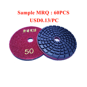 Đế đánh bóng ướt bằng nhựa kim cương, mặt sau có móc và vòng, độ nhám thô 50-3000, dùng cho sàn bê tông, đá cẩm thạch, đá granite - Product Image 1