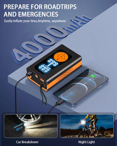 미니 전기 무선 디지털 타이어 펌프 자동차 오토바이 150PSI 에어 컴프레서 12v 에어 펌프 휴대용 타이어 인플레이터 - Product Image 2