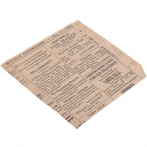 KM Kraft Paper Eco-Friendly Hamburger Food Pouch Oilproof Brown Bread <b>Bag</b> for Sandwich Pizza Sushi Sugar Customizable Logo - Product Image 5