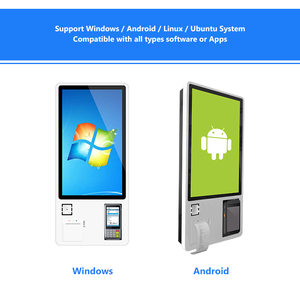 Treo Tường 24 Inch Tự Dịch Vụ Bãi Đậu Xe Máy Thanh Toán Thiết Bị Đầu Cuối Tự Đặt Hàng Kiosks Cho Nhà Hàng Bãi Đậu Xe - Product Image 4