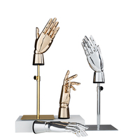 Vente en gros de gants réalistes de bijoux de mannequin chromés or et argent main de mannequin d'affichage