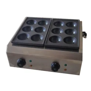 Factory Price Manual Gas Fishball grill snack food oven Commercial fishball waffle maker