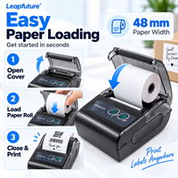 Leapfuture Printer Stiker Tanpa Tinta USB 2-Inch Baru 2-in-1 Printer Label Thermal Tersedia di Stok