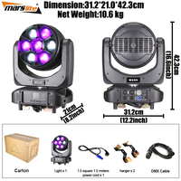 Marslite Zoom Wash Moving Head Disco Light 7x60w Led Moving Head Light 7x60w Bee Eye Led Wash Moving Head Concert Dj Stage Light