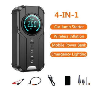 Emergency Car Emergency Portable 8400mAh 2 In 1 Jump Starter Power Bank And Tire Inflator 150psi With LED Digital Display