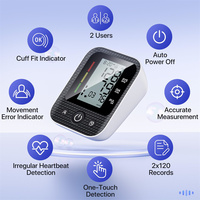Tensiomètre Bluetooth personnalisable OEM, tensiomètre électrique pour le bras supérieur, fournitures médicales