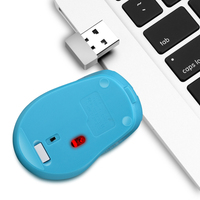 Souris sans fil avec lumière LED Silencieux Accessoires d'ordinateur Mini Boîte Blanche Optique ABS Rechargeable Stock Wireless Gamer 2.4