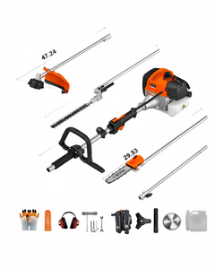 Livraison gratuite aux États-Unis - Débroussailleuse multifonctionnelle NEOTEC 5 en 1 - Débroussailleuse à <span class=keywords><strong>essence</strong></span> 52cc - Scie à perche - <span class=keywords><strong>Tondeuse</strong></span> à gazon - Coupe-herbe - Product Image 2