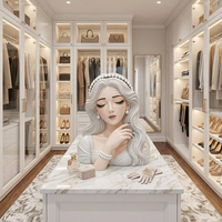 Sculpture de buste de femme élégante en fibre de verre, art moderne, statue de personnage féminin pour spa, salon, boutique, hall d'hôtel